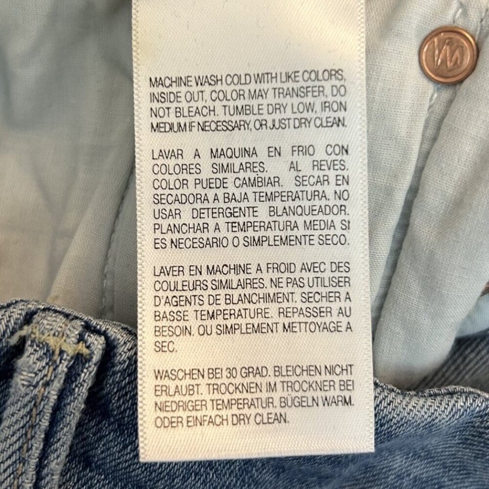 Mother Women's The Looker Ankle Step Fray Jeans Size 26 Blue Made in USA EUC - Picture 5 of 16